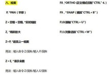 CAD绘图常用快捷键大全（掌握这些快捷键，绘图从此轻松无忧）